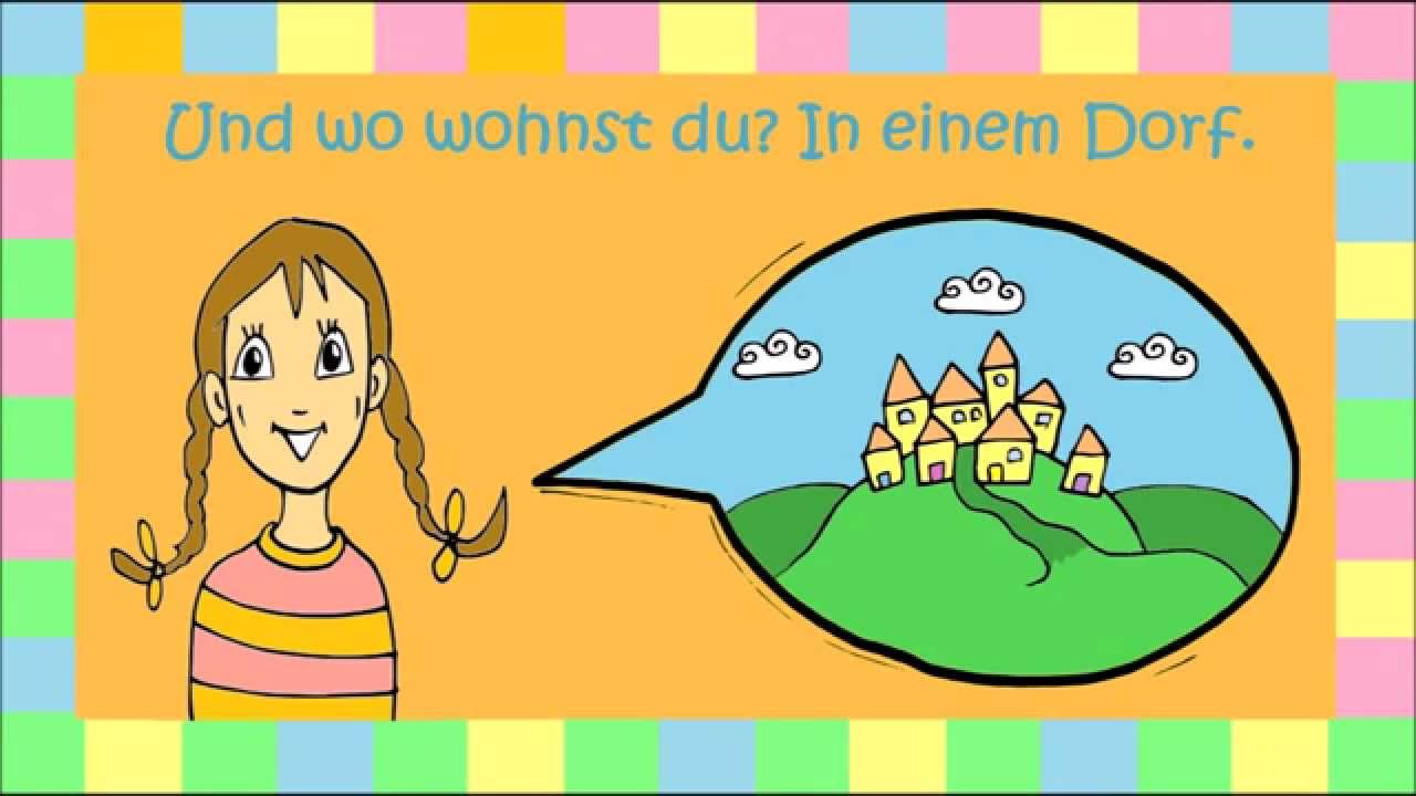 FRAGEN: Wie heißt du? Wie alt bist du? Wo wohnst du?