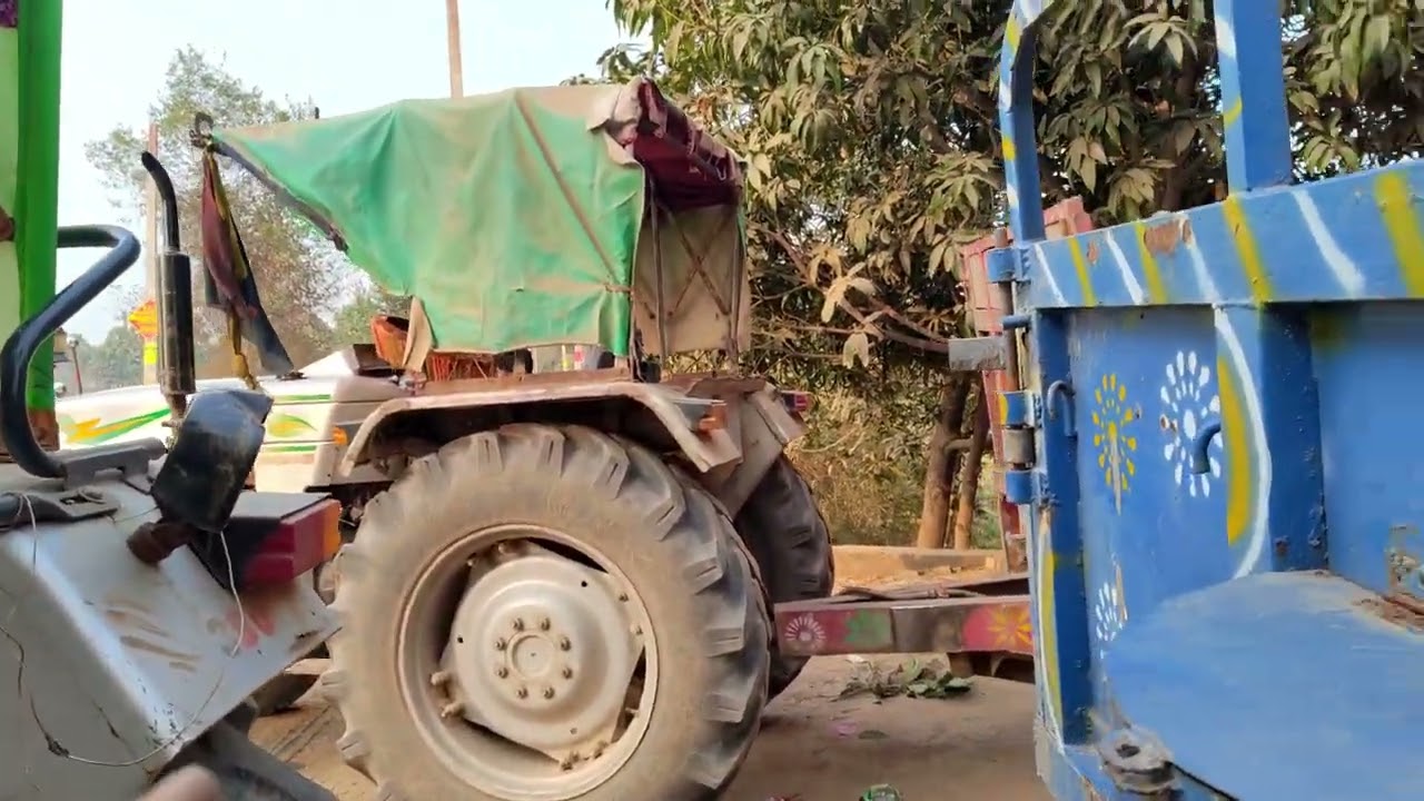 Aaj Hamara Tractor Bana | Tyre Change Ka Pura Scene | Desi Tractor Vlog 🚜#vlog #blogger #mini 