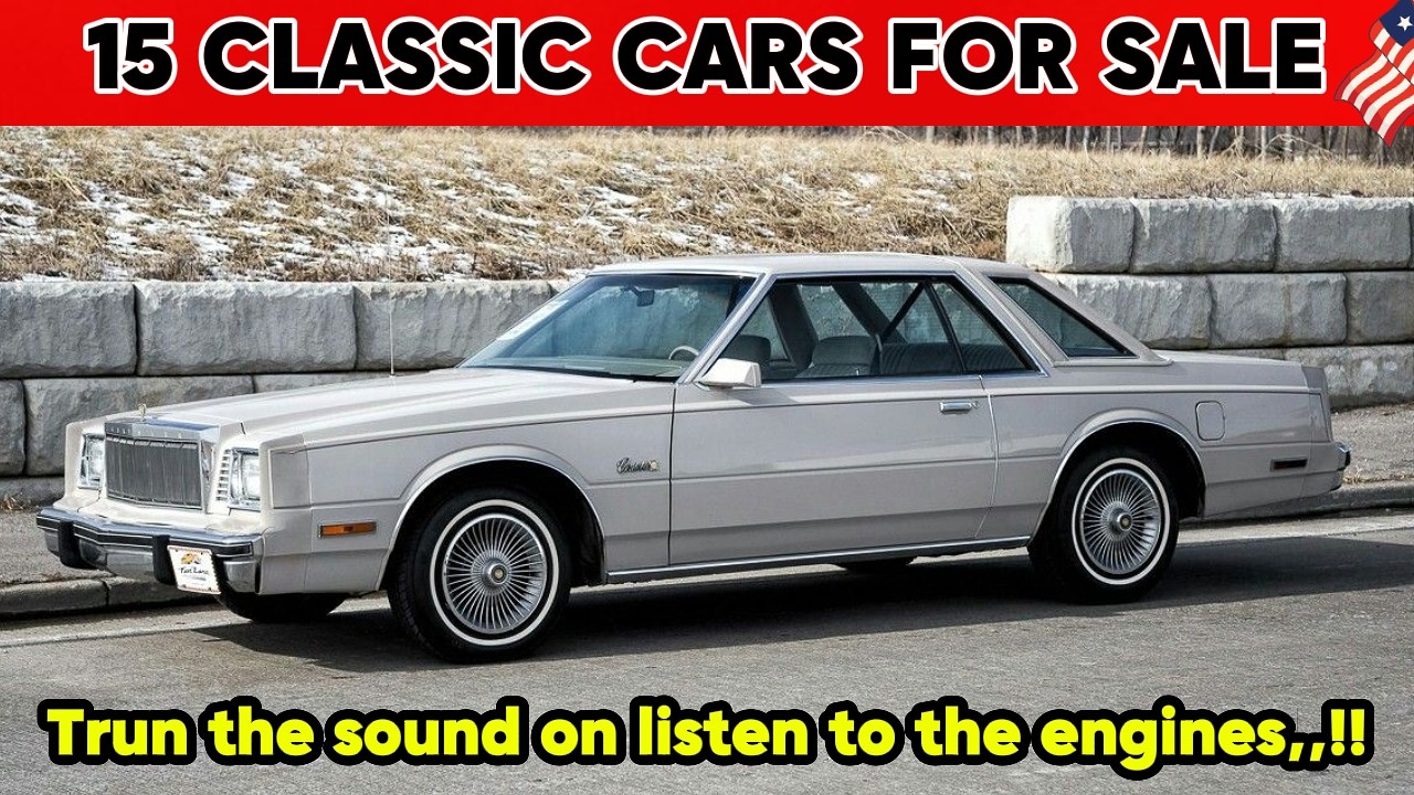 15 Classic Cars for Sale That Sound Too Good to Ignore🚗💥 SOUND ON!!