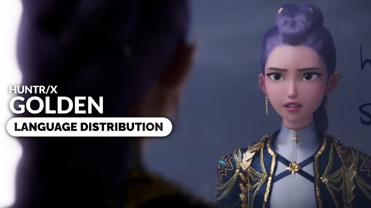 HUNTR/X (EJAE, AUDREY NUNA, REI AMI) - Golden (KPop Demon Hunters OST) | Language Distribution