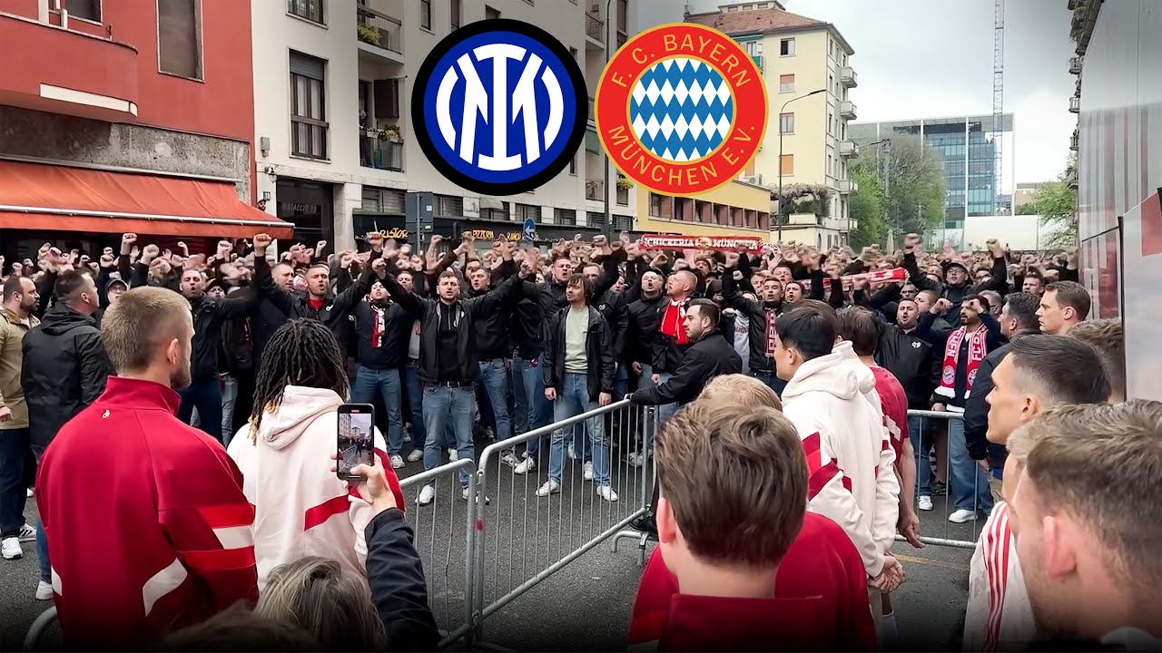 Incredible fan support in front of the team hotel 📢❤️ | Champions League Behind The Scenes