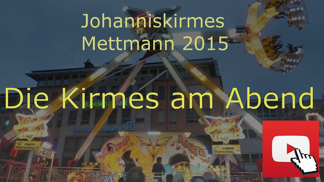Die Kirmes am Abend - Johanniskirmes Mettmann 2015 [HD]