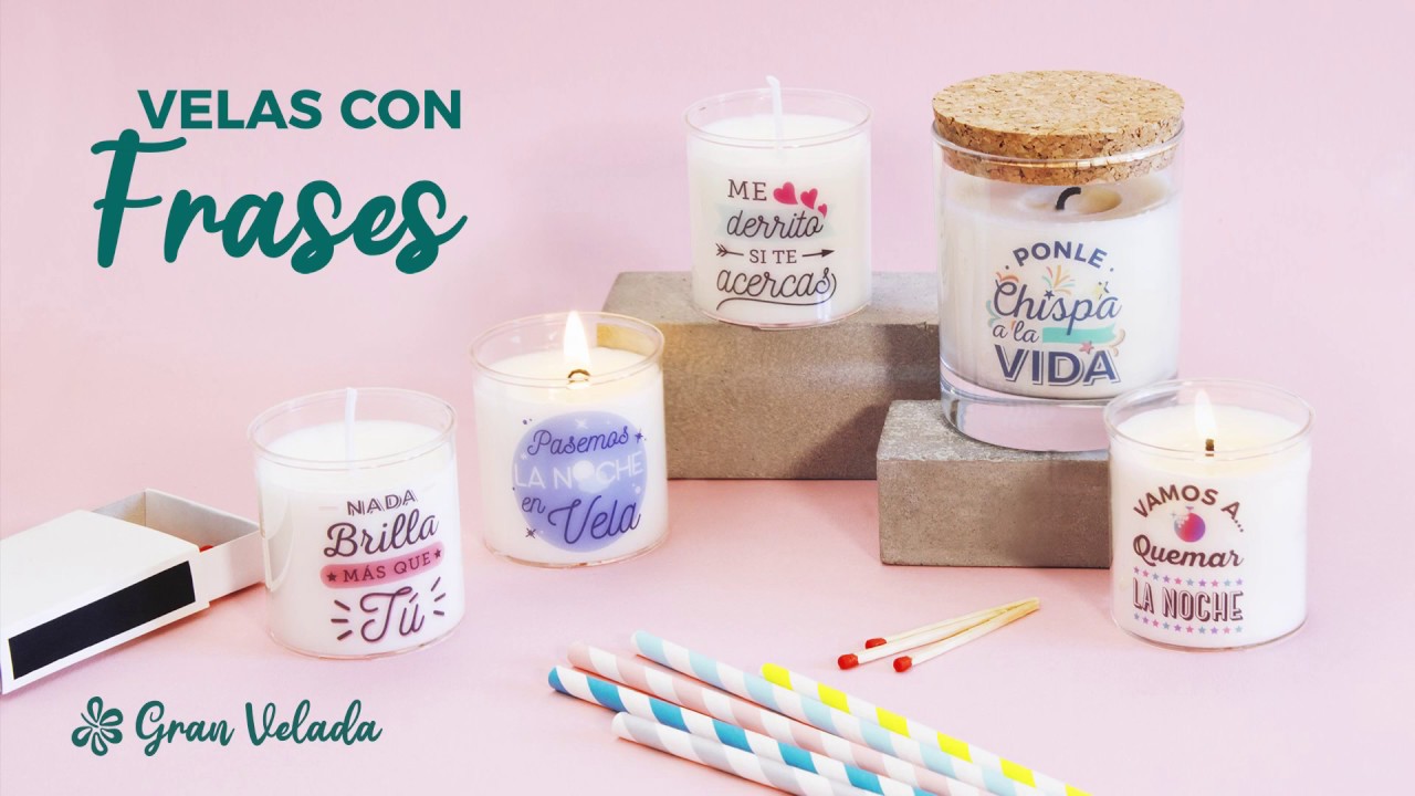 Velas con frases