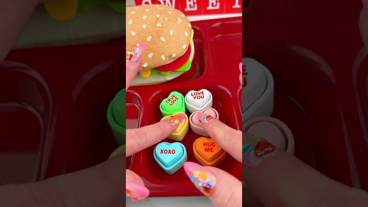 Packing School Lunch with Fidget Food (part 33) Satsifying Video ASMR! #fidgets #asmr 🥪🍅
