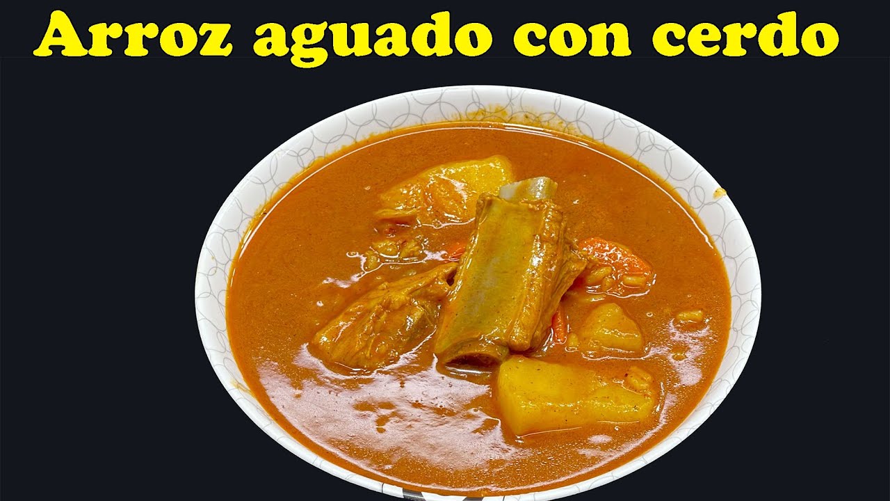 Arroz aguado con costilllas de cerdo  Comida Nicaraguense
