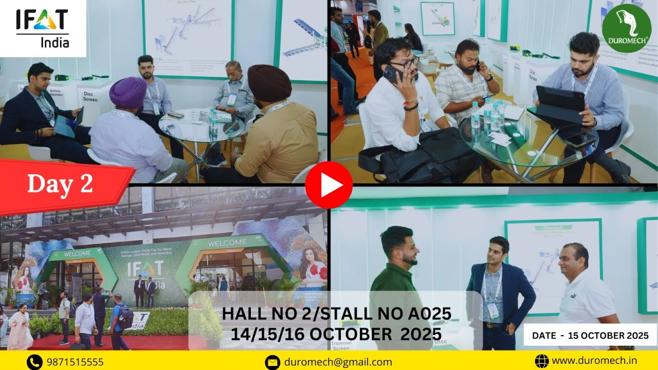 Day 2 | Duromech at IFAT India 2025 – The Energy Keeps Rising! 🚀