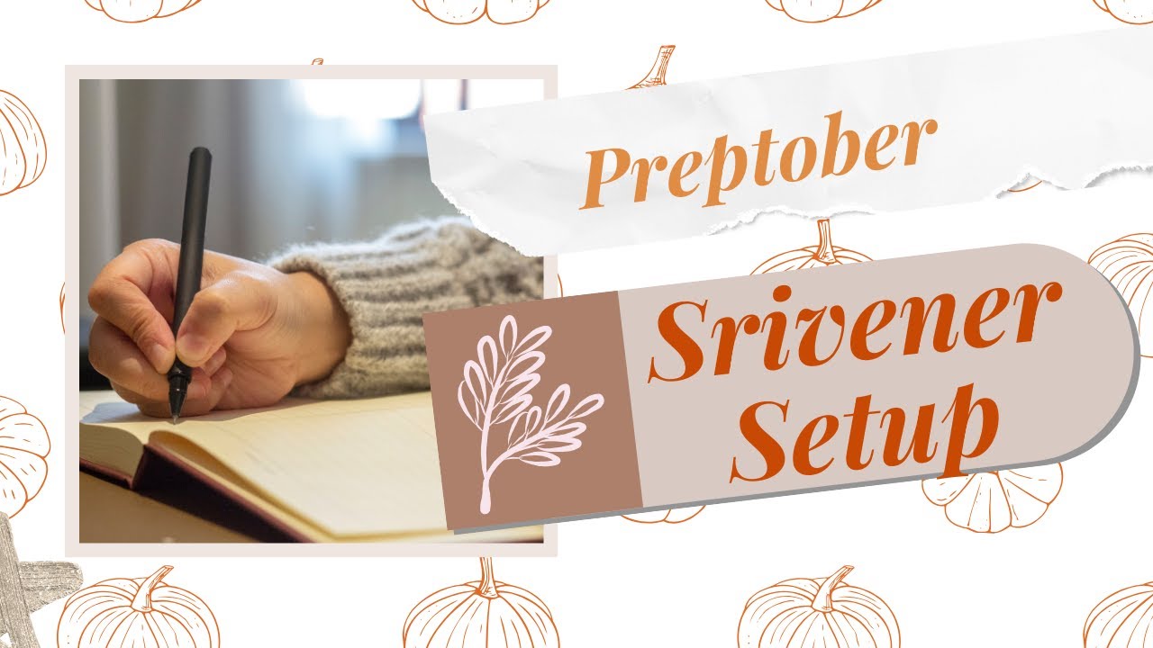 Walk through of Scrivener for Preptober 2025.