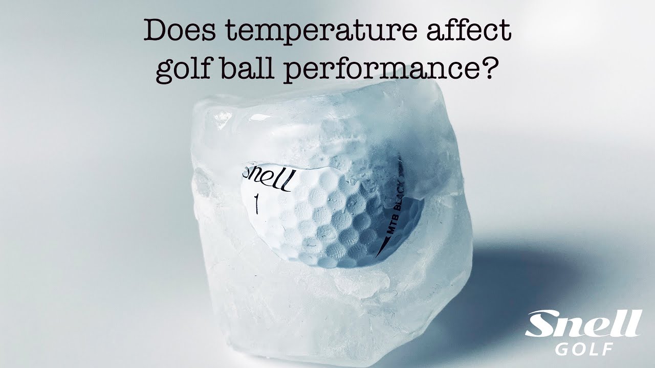 Does temperature affect golf ball performance?