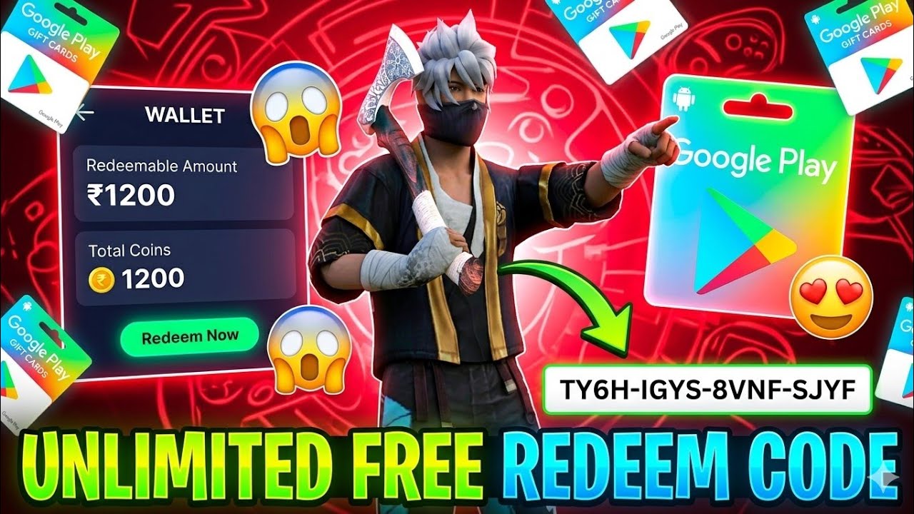 FREE REDEEM CODE | FREE REDEEM CODE APP | FREE GOOGLE PLAY REDEEM CODE APP | FREE REDEEM CODES 2026