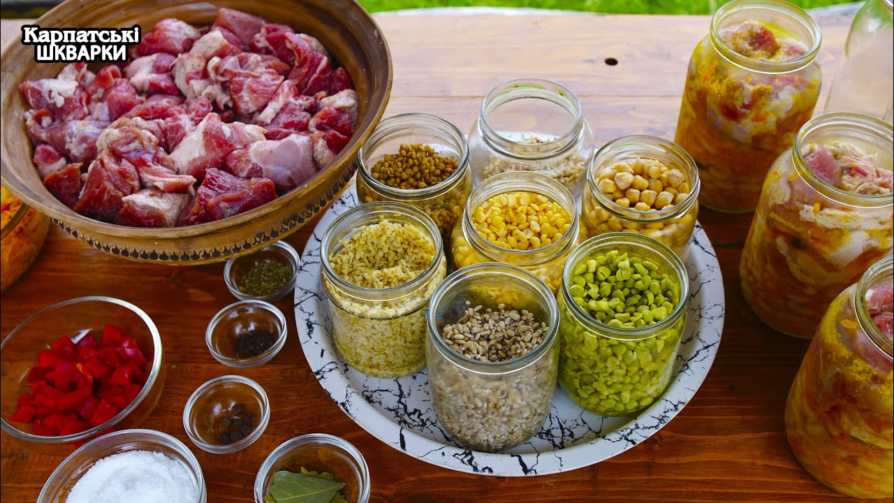 КАША З МЯСОМ НА ЗИМУ. 7 Видів  КРУП ТА КВАСОЛЯ !!!(КОНСЕРВАЦІЯ)