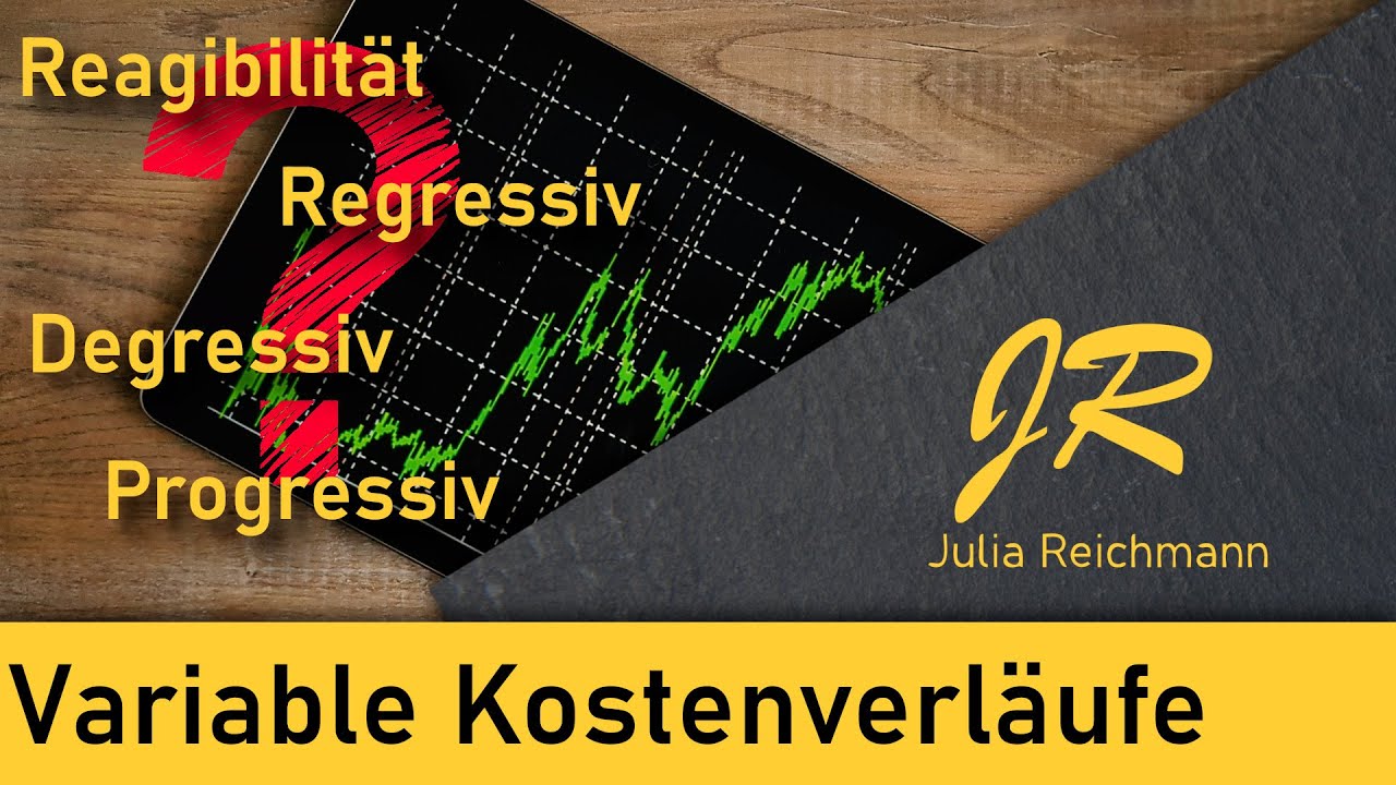Die 4 variablen Kostenverläufe - Easy erklärt | Progressiv | Regressiv | Degressiv | Reagibilität