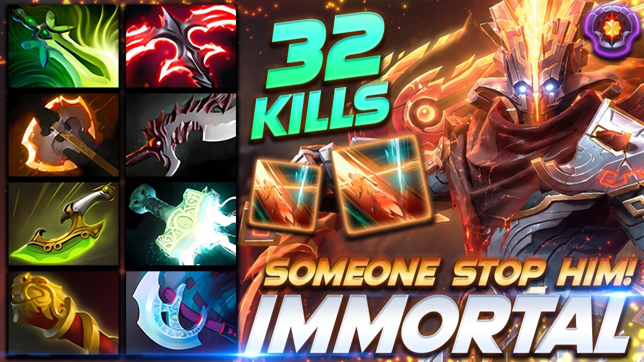 JUGGERNAUT 32 KILLS - SOMEONE STOP HIM! - Dota 2 Pro Gameplay [Watch & Learn]