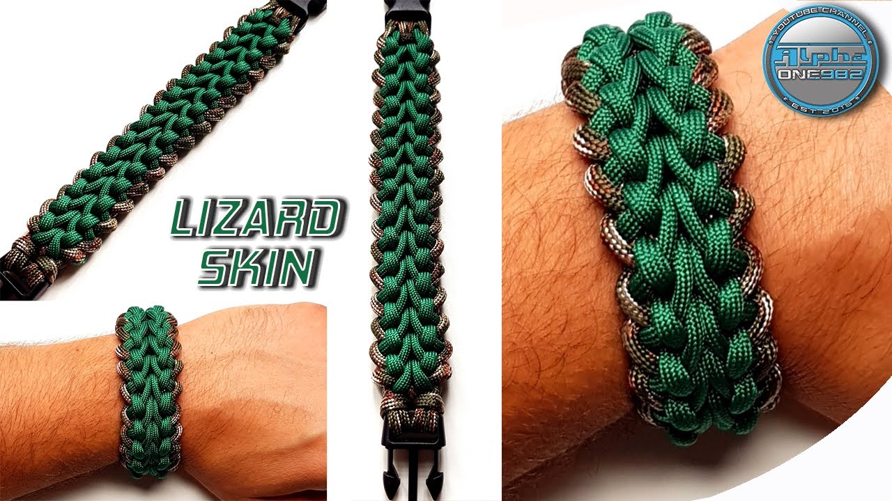 How to make Paracord Bracelet Lizard Skin Macrame Bracelet World of Paracord