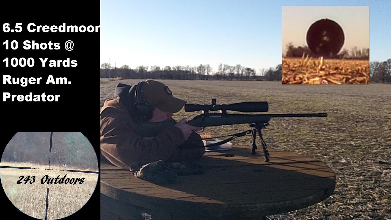 6.5 Creedmoor At 1000 Yards w/ Ruger American Predator