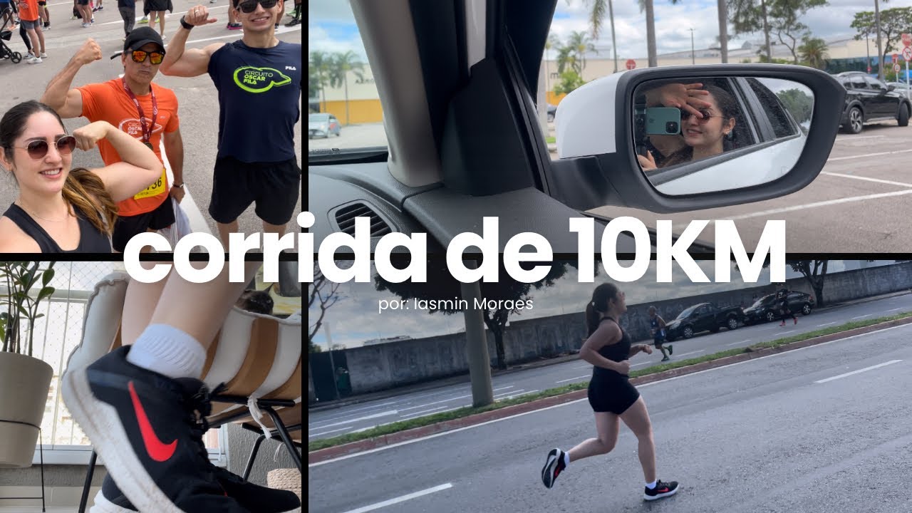 Vlog: corrida 10km. O que eu comi, quanto tempo, t&ecirc;nis, roupa pra corrida. Eu quase desisti?