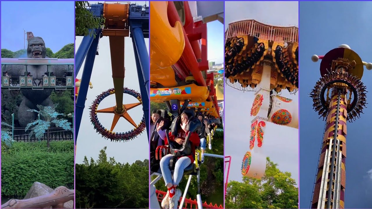 🎡🎢 تجميعة لأقوى وأخطر العاب الملاهي في العالم | عالم الصين #2