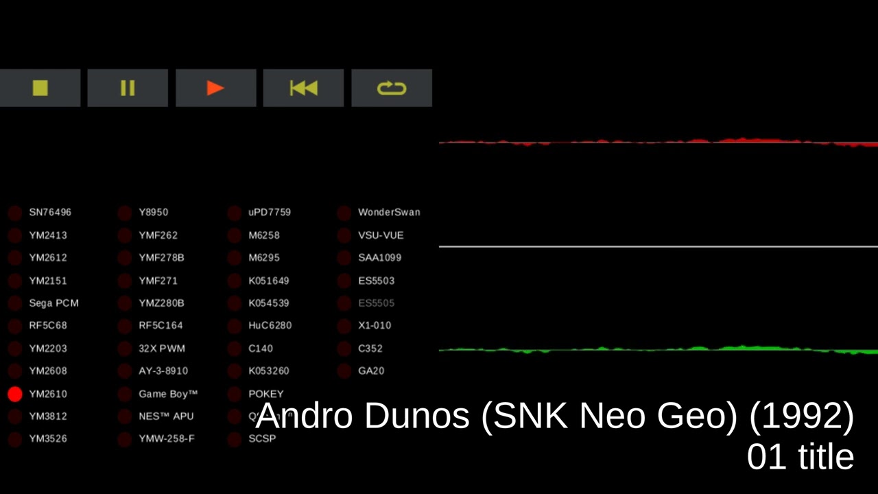 Andro Dunos (SNK Neo Geo) - track 01 title