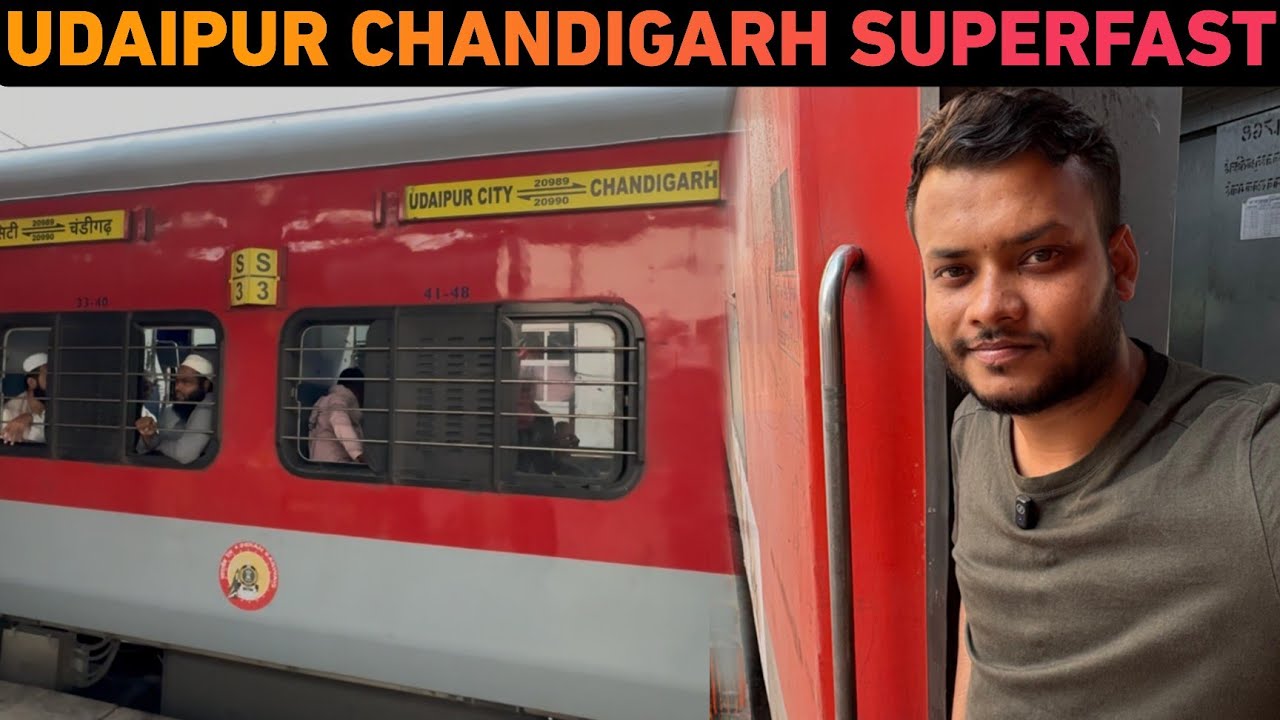 Udaipur Chandigarh SF Express Sleeper Class Journey *Fastest Train In This Route*