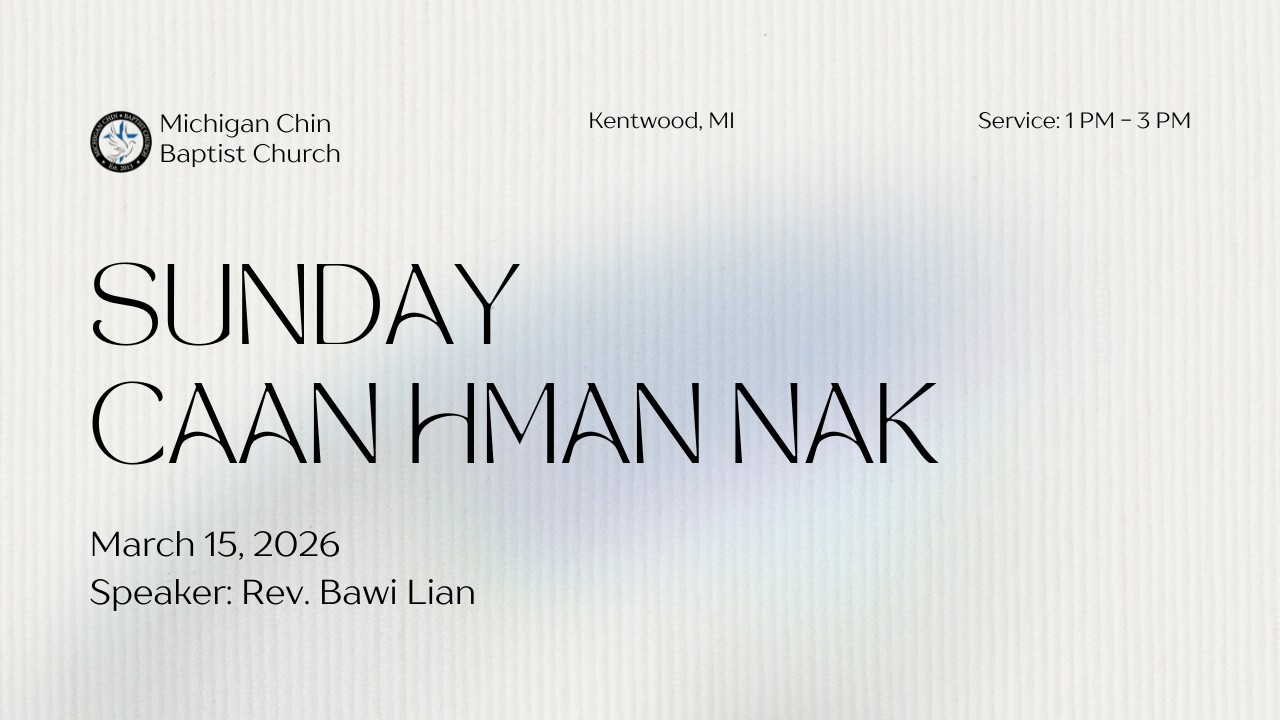 Sunday Caan Hmannak: March 15, 2026