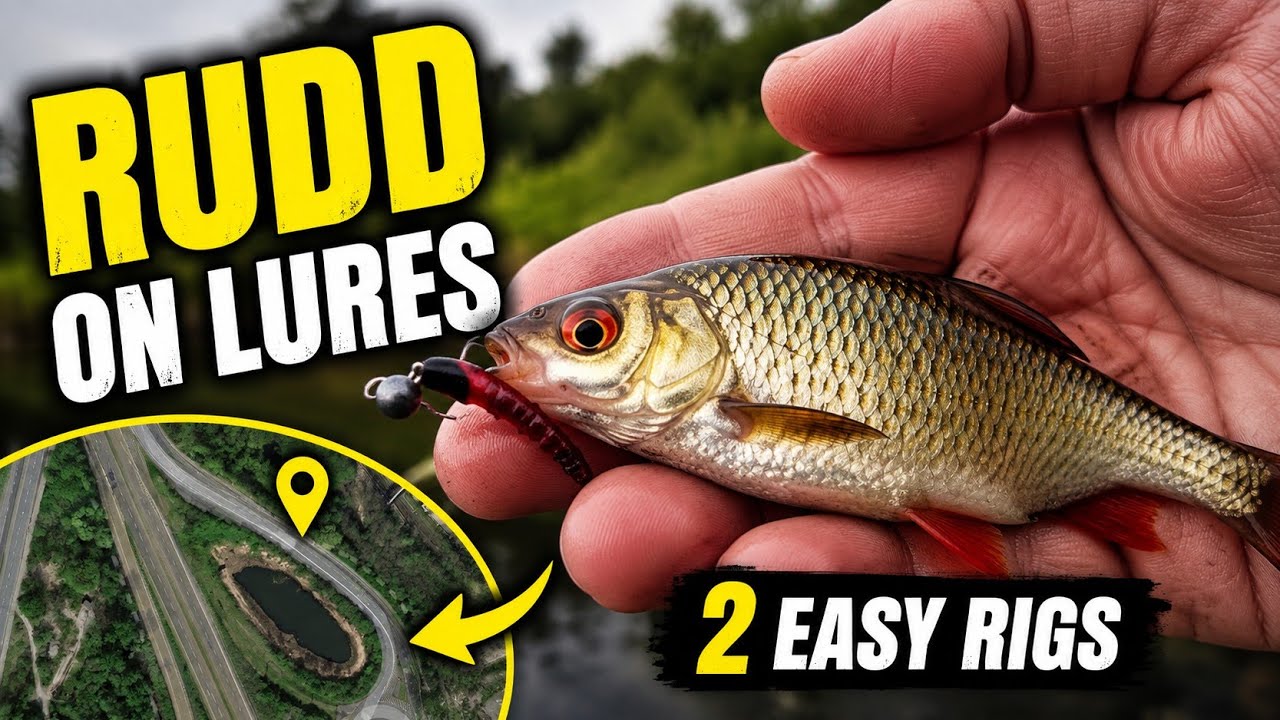 Lure fishing for Rudd on a motorway junction