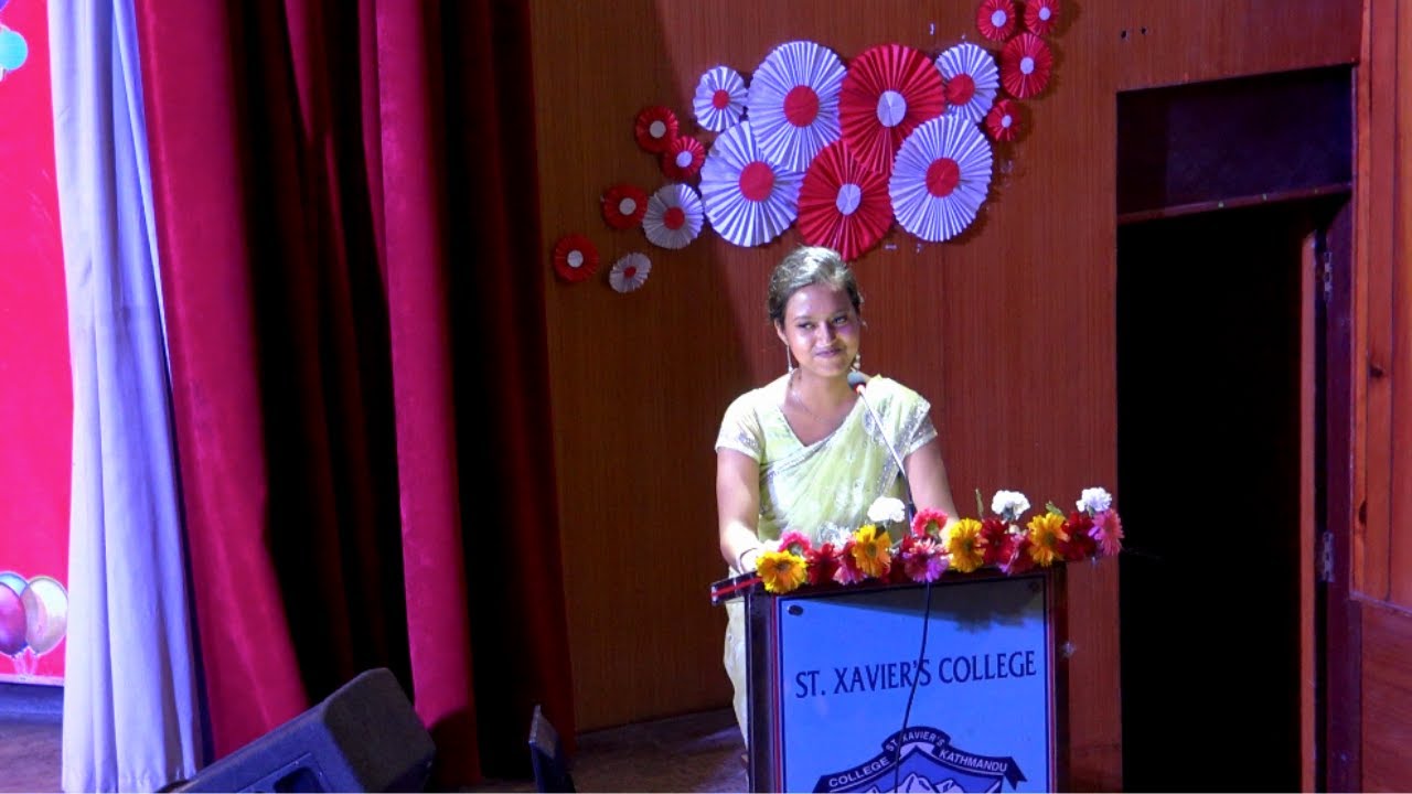 Most Relatable Farewell Speech Ever! St. Xavier's College (Maitighar)- 2018