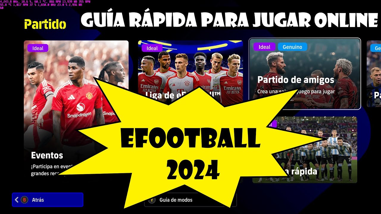 efootball 2024 - Cómo jugar online desde 0 sin gastar dinero. Guía de juego rápido online.