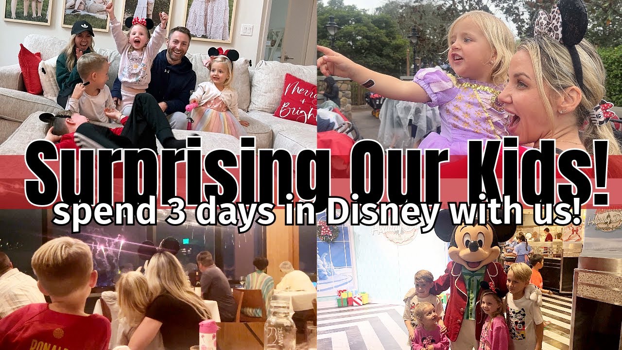 SURPRISING OUR KIDS // 3 DAYS IN DISNEY WORLD // BEASTON FAMILY VIBES