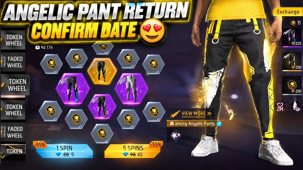 ANGELIC PANT RETURN 😍 | CONFIRM DATE 🔥 | Free Fire New Event