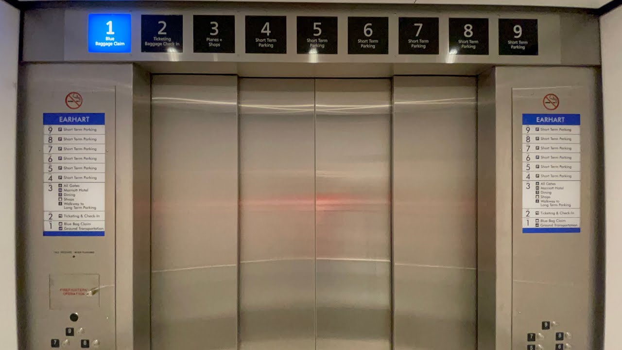 Modded Schindler 6400 Earhart Elevators @ Tampa International Airport Tampa Florida