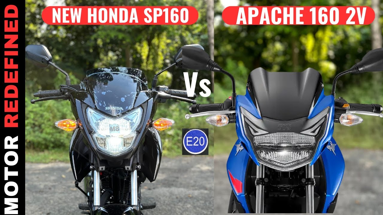 Finally All New Honda Sp 160 2023 Model Vs TVS Apache 160 2V RM BT Comparison | Motor Redefined.