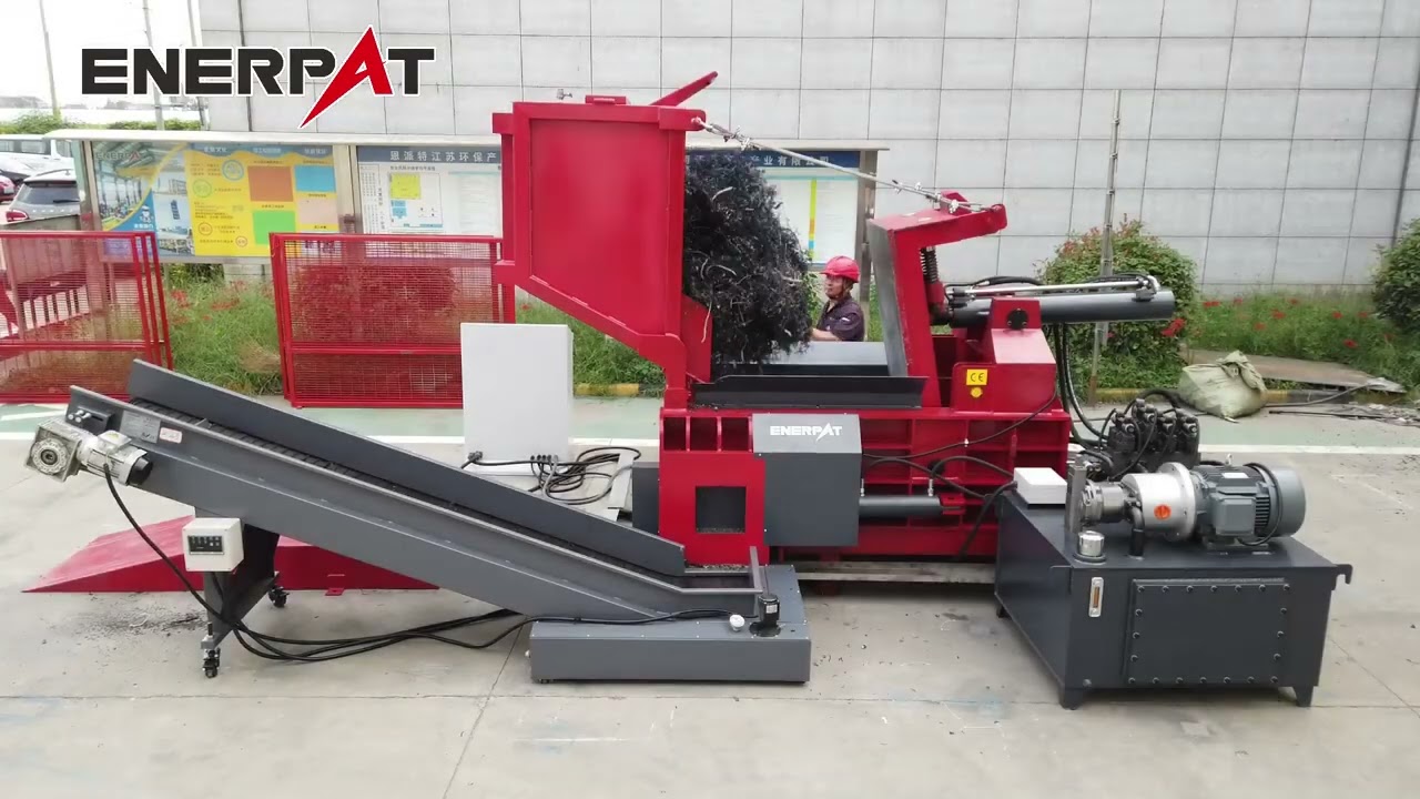 ENERPAT Metal Baler Machine | metal swarf baler | metal swarf recycling machines