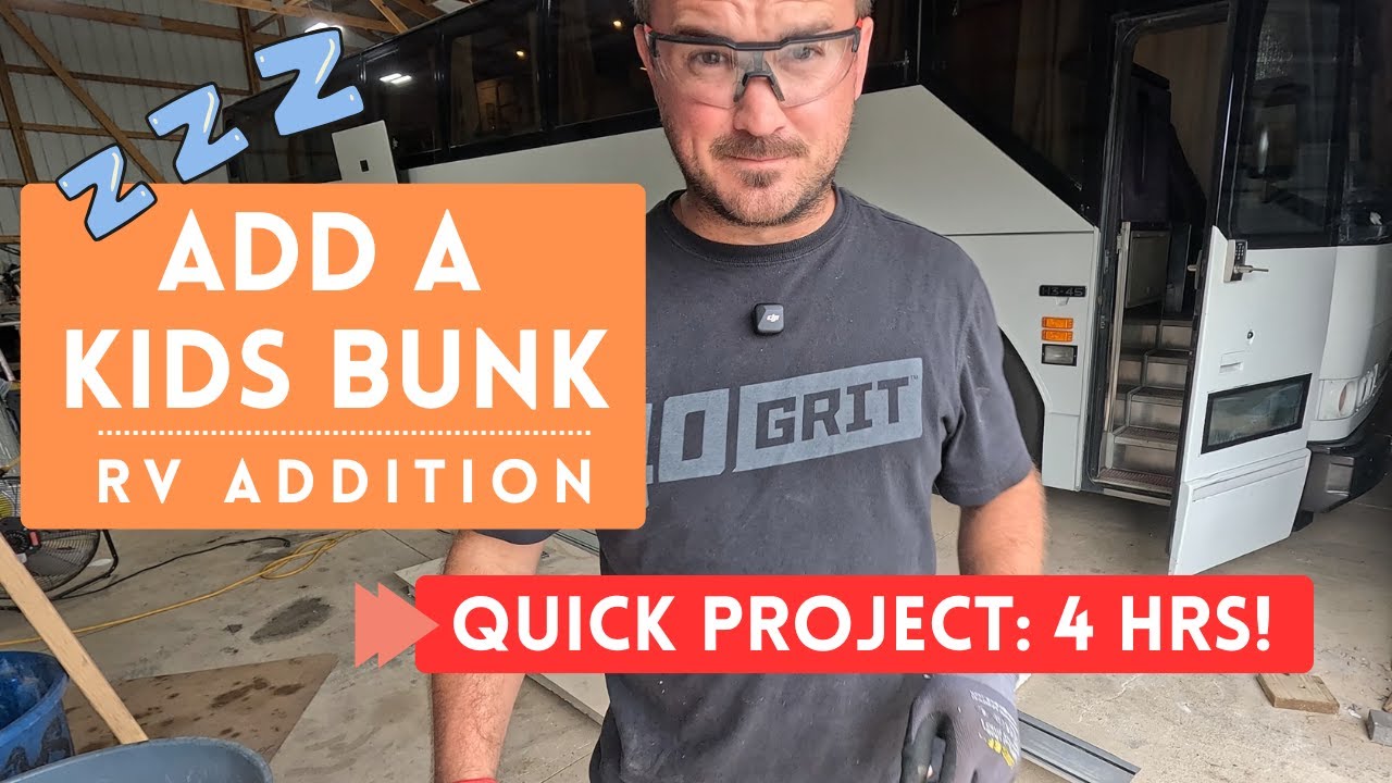 RV Kids Bunk Build | Adding a lower bunk in our custom motorhome | Pro builder tips!