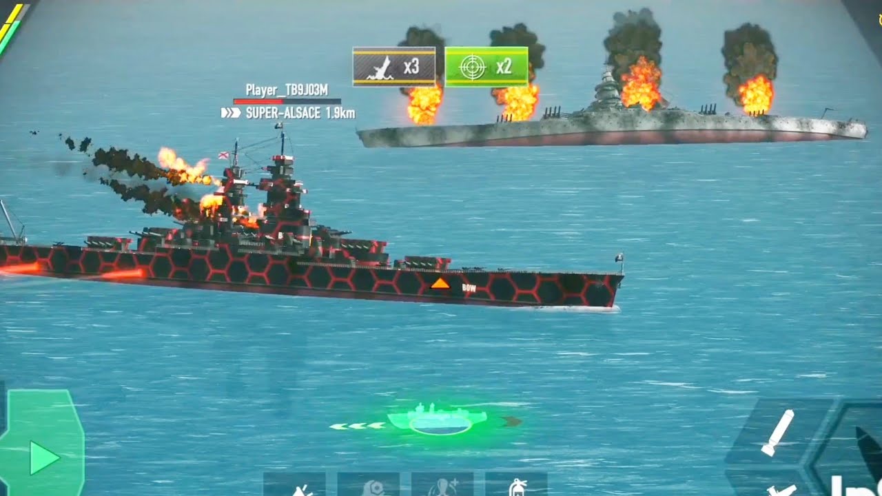 {Battle Of Warship}🏴‍☠️ | Montana🔥 VS 3 Super Alsace 😱😱 | Online Gaming |