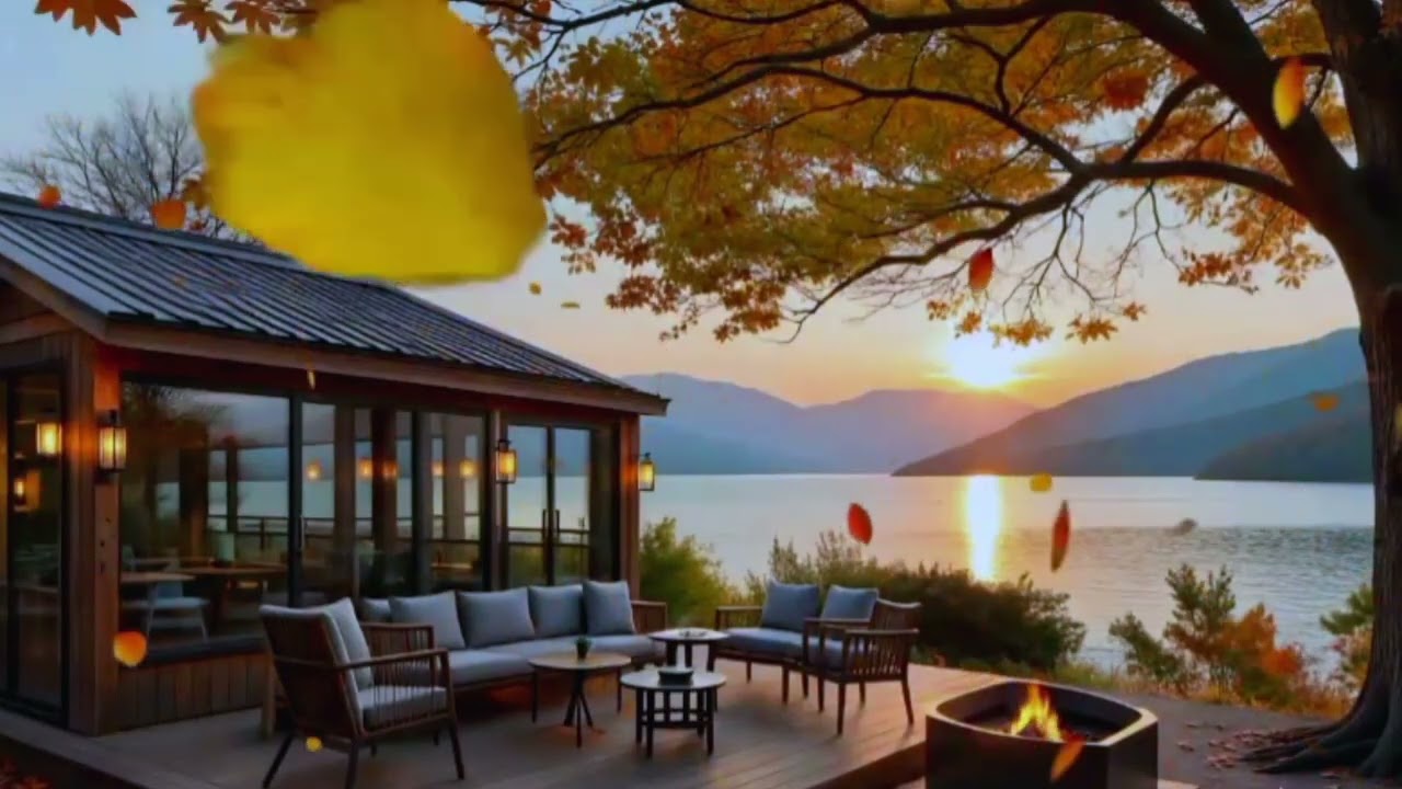 Warm Jazz Music for Relaxing, Study Cozy Fall Coffee Shop Ambience ~ Smooth Jazz Instrumental Music