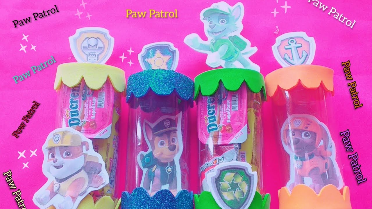 LOS PAW PATROL  (reciclado) Parte N° 2 Botella