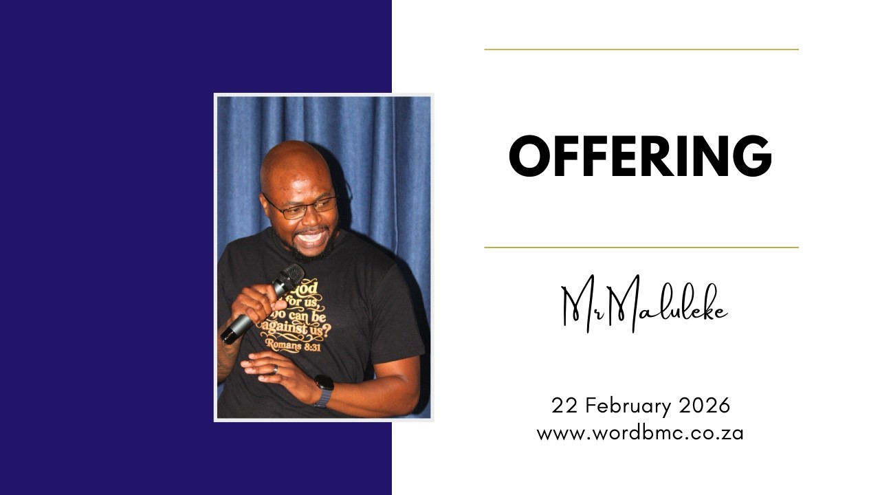 Offering by Mr Maluleke