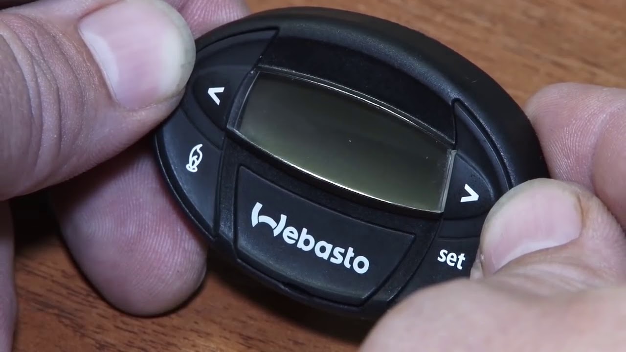 WEBASTO настройка овального мини  таймера