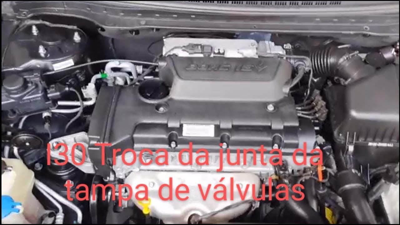 Troca da junta da tampa de válvulas e retentores Hyundai i30 2.0 16 válvula