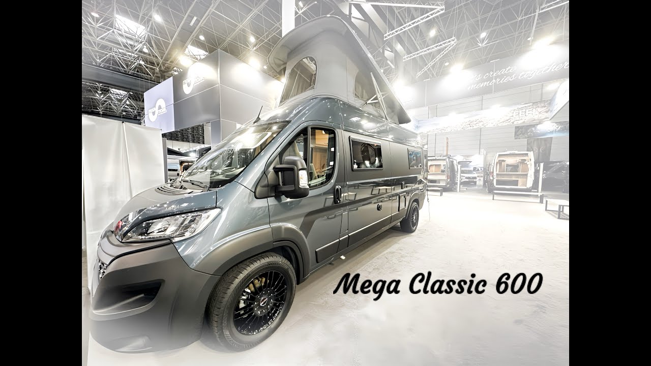 Caravan Salon Düsseldorf / Mega Mobil / Mega Classic 600 mit elekt. Hubbett und Aufstelldach