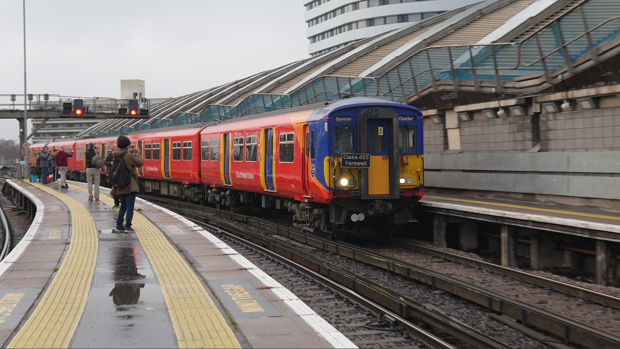 Class 455 Farewell Tours at London Waterloo & Vauxhall | 21/12/2025