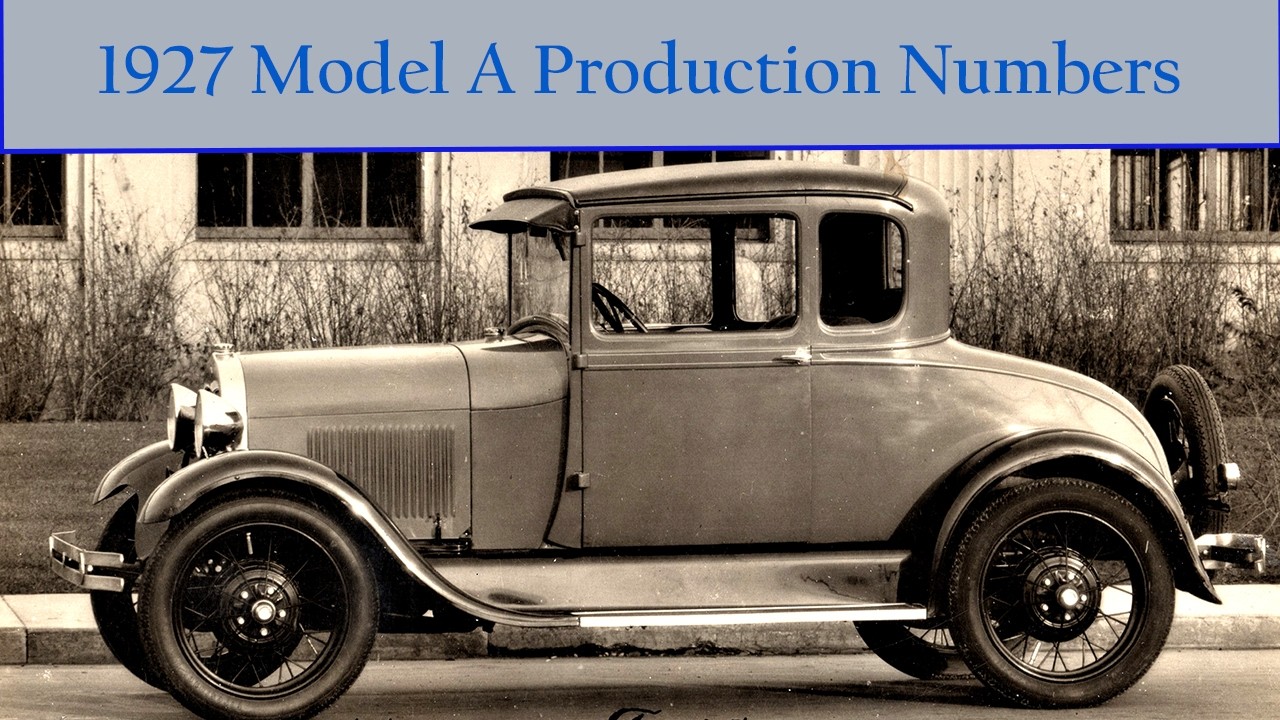 Количество выпущенных автомобилей Ford Model A в 1927 году