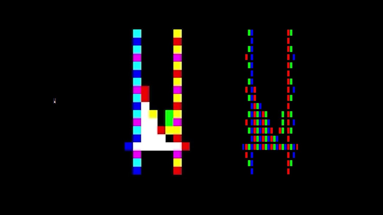 The tiniest Tetris ever! (Sub-pixel level!)