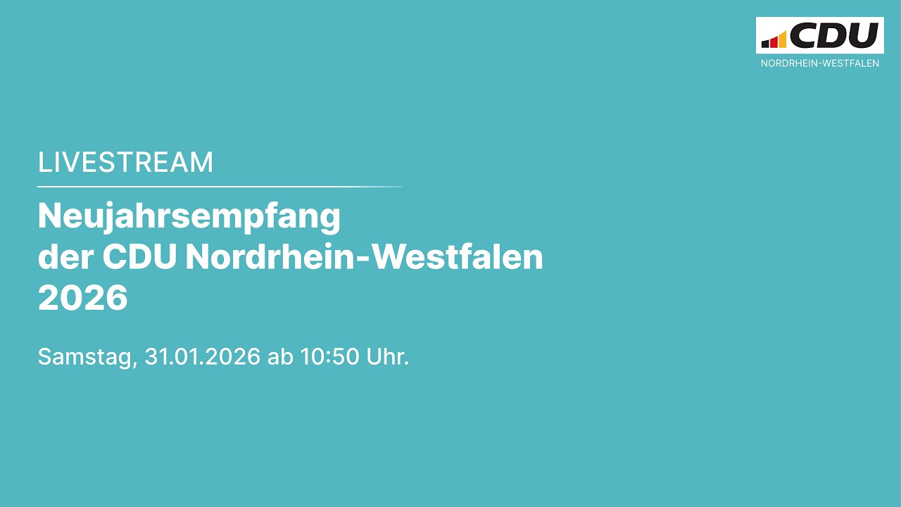 Neujahrsempfang CDU Nordrhein-Westfalen 2026
