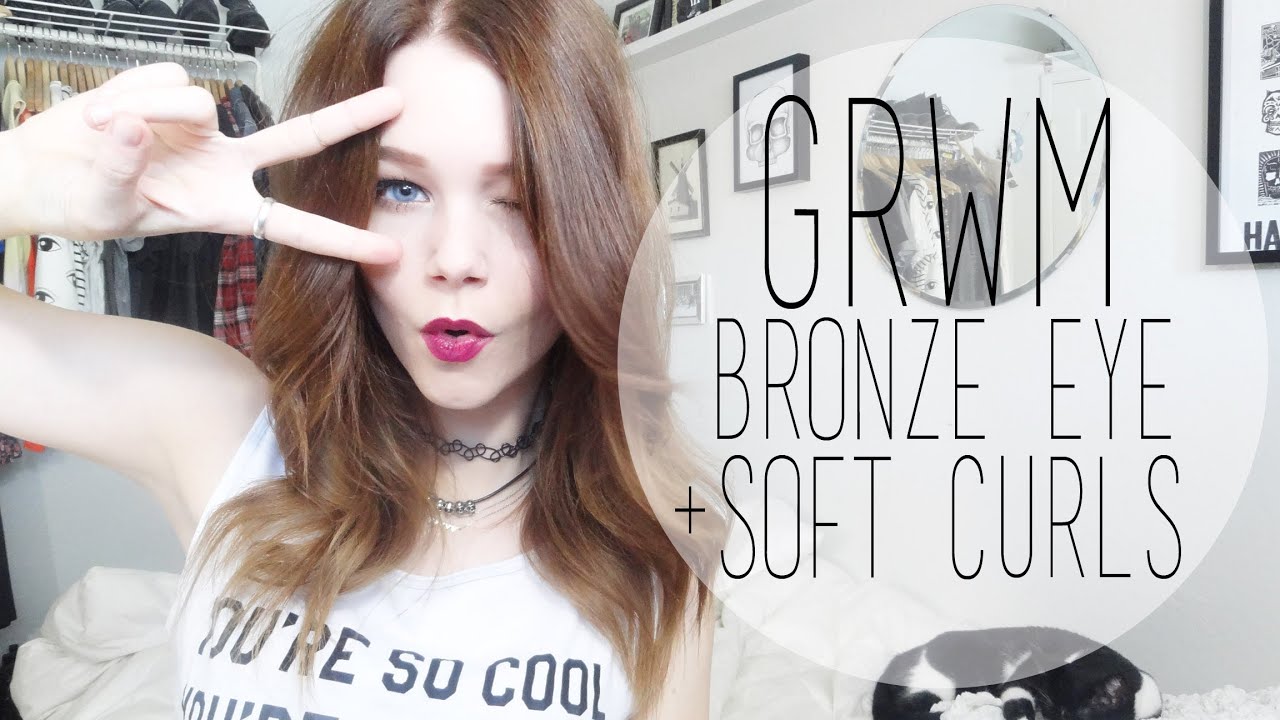 GRWM: BRONZE EYE + SOFT CURLS