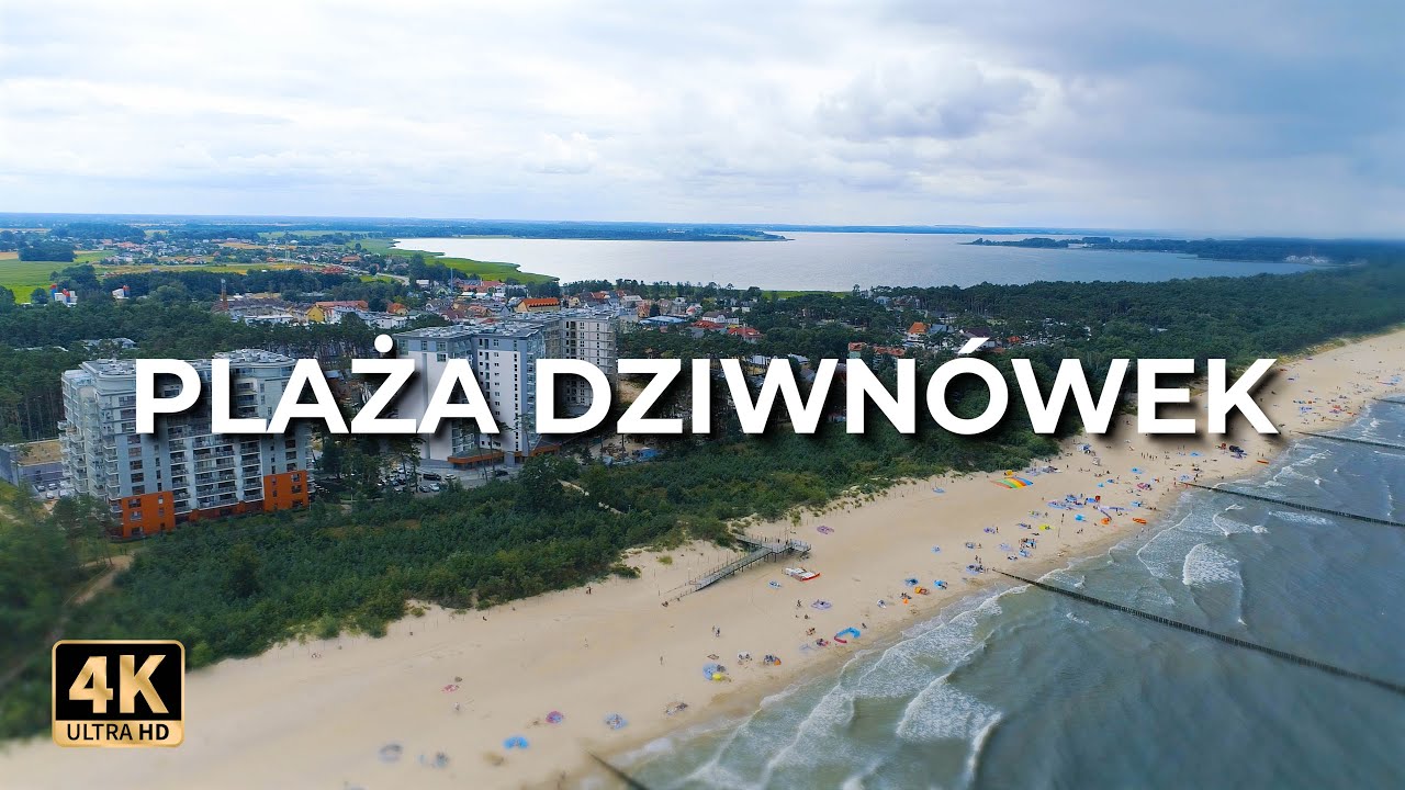 Plaża Dziwn&oacute;wek z drona | Lato | LECE W MIASTO&trade; [4k]