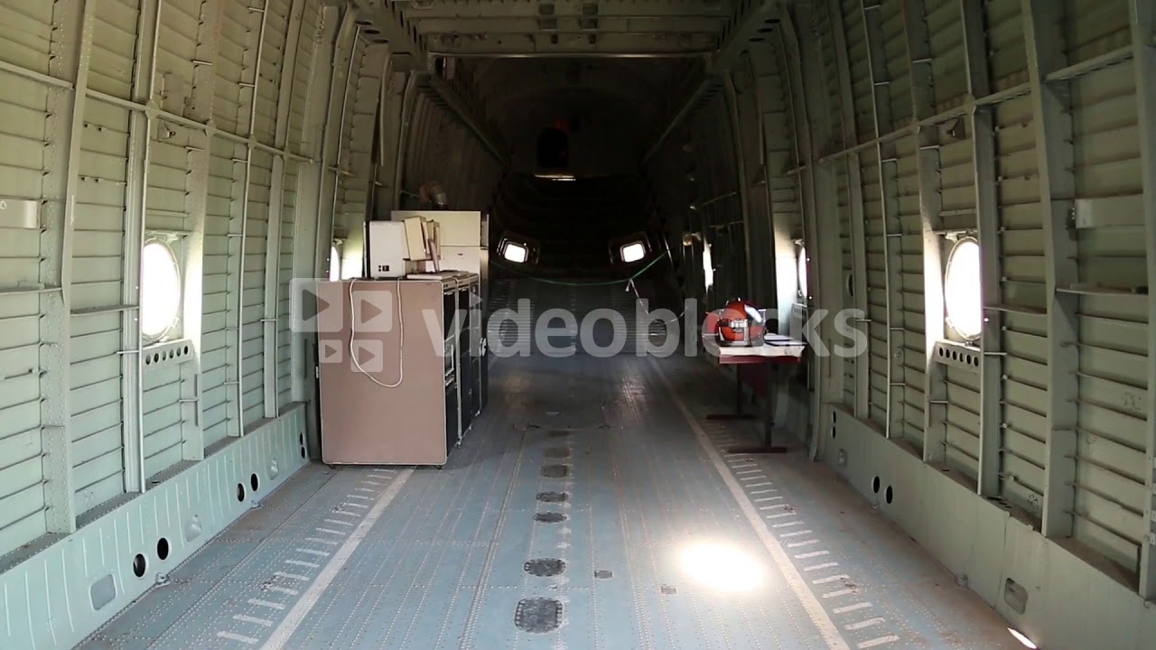 videoblocks interior of mi 26 heavy cargo and passenger helicopter inside the helicopter empty inter