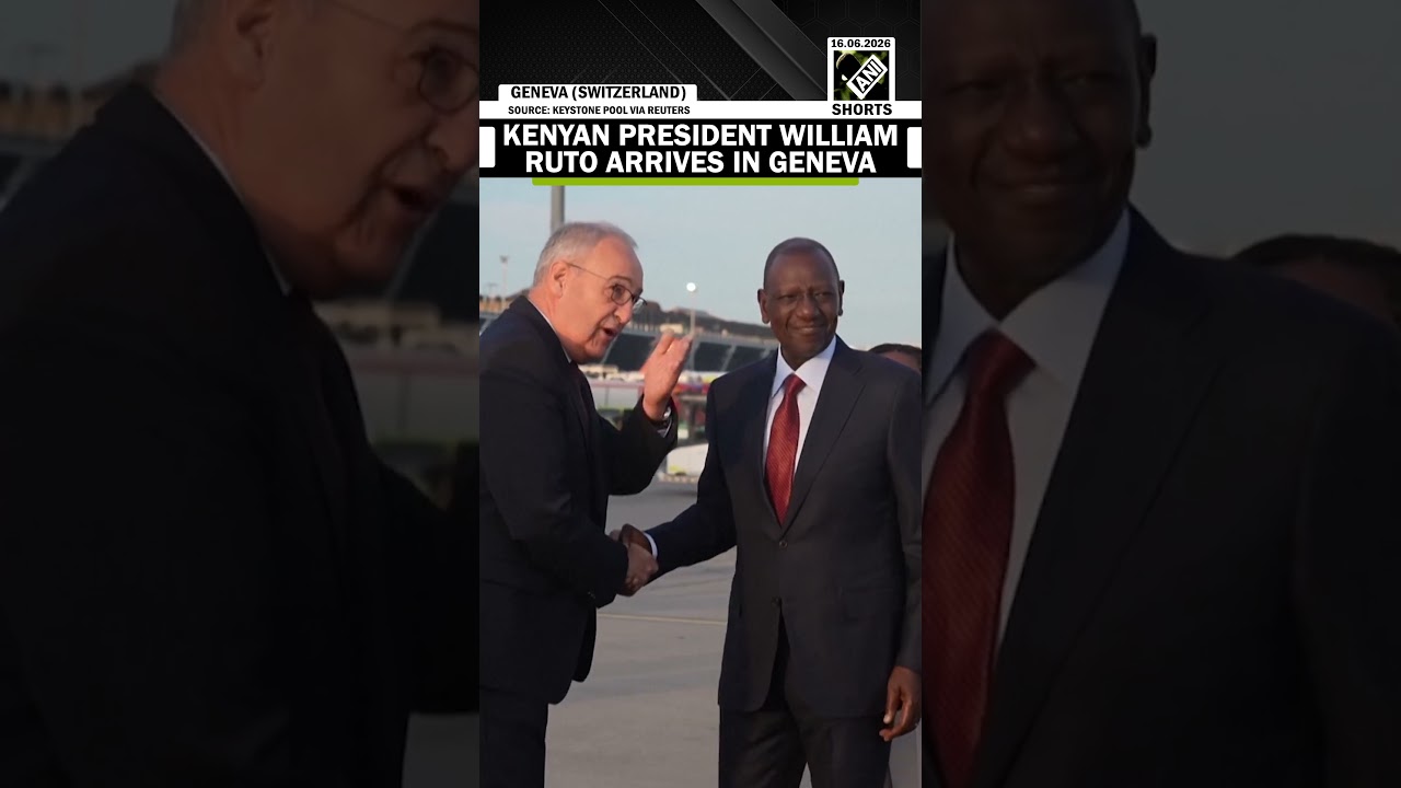 WATCH: Kenyan President William Ruto arrives at Geneva airport on his way to G7