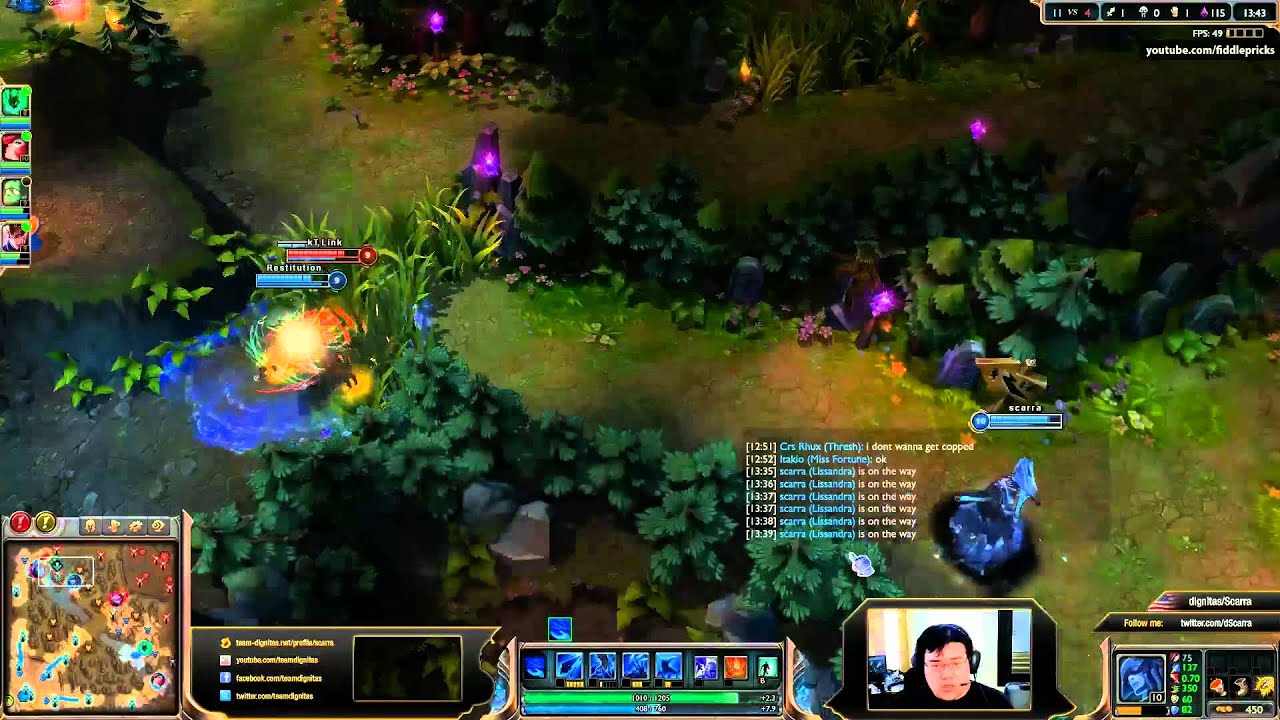 Scarra- Lisssandra vs Kennen mid (Diamond I)