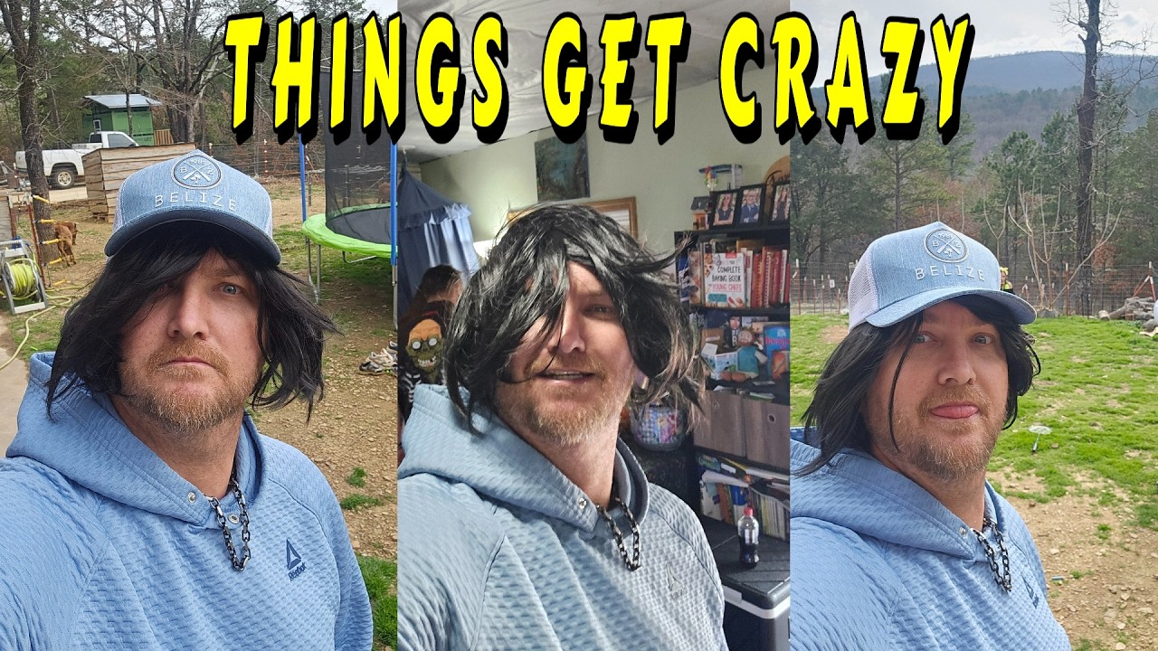 THINGS GOT OUT OF HAND |tiny house homesteading off-grid cabin build DIY HOW TO tractor tiny cabin