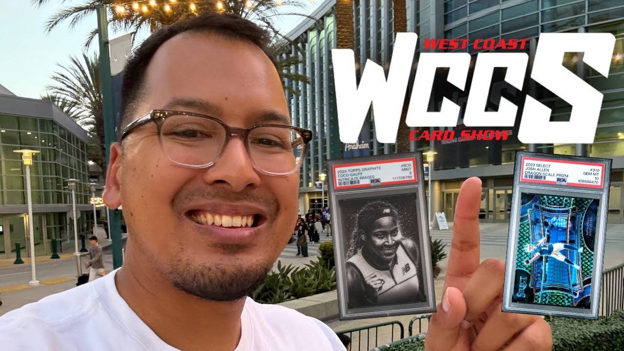 BUYING A SHOELACE PATCH CARD!? 👟 WEST COAST CARD SHOW VLOG!